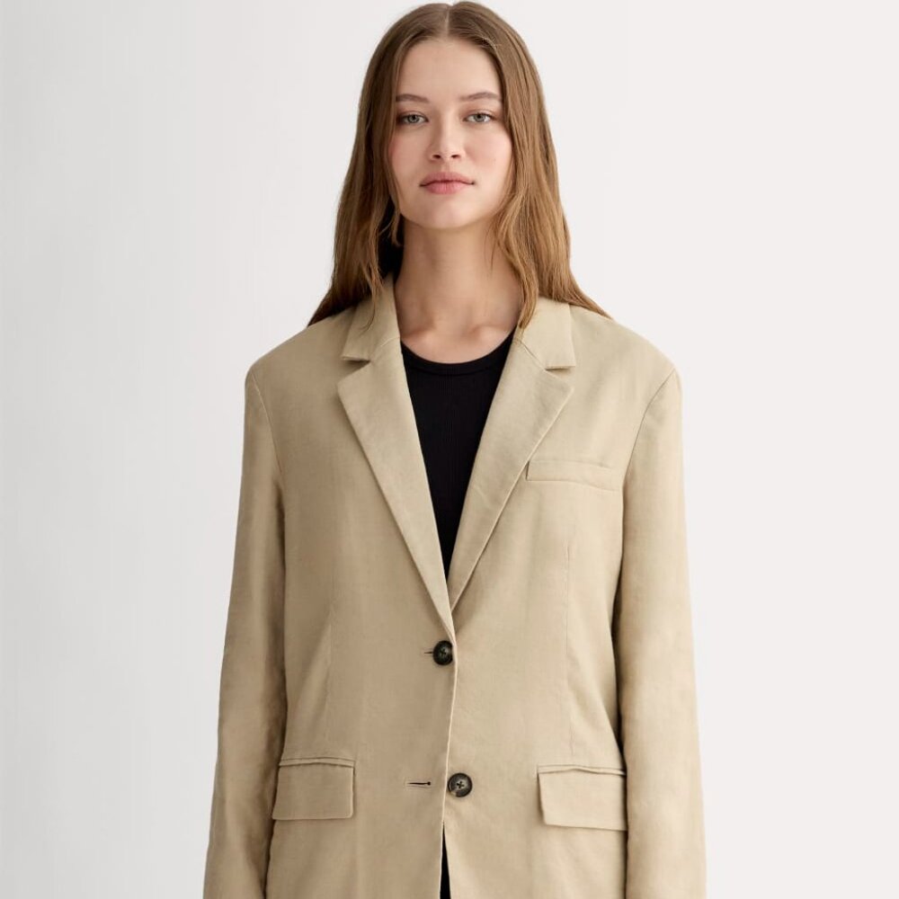 Everlane NWT Women's Oversized Blazer Stretch Linen,